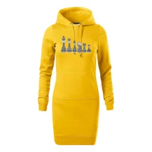 Šachové figúrky v rade - kreslené