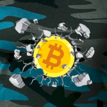 Bitcoin v tričku Bitcoin v tričku