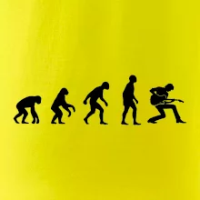 Evolúcia gitarista - kľačiaci