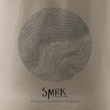 Smrk - vrstevnice v kruhu