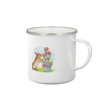 Veľkonočný zajačik tulipány