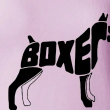 Boxer nápis v tele Boxer nápis v tele