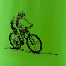 MTB kreslený cyklista
