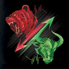 Bearish and bullish veľký