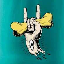 Rocková ruka kosť a oko Rocková ruka kosť a oko