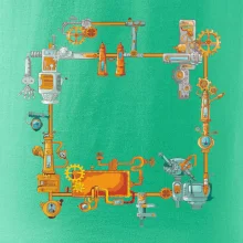 Steampunk farebná zostava