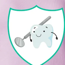 Zúbok na prsníku - zrkadlo