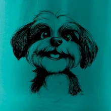 Lhasa apso karikatúra hlava Lhasa apso karikatúra hlava