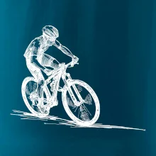 MTB kreslený cyklista