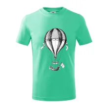 Teplovzdušný balón kreslený