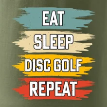 Disc Golf eat sleep barevné Disc Golf eat sleep barevné