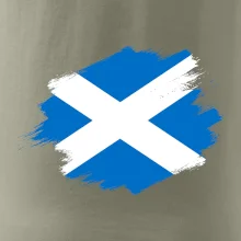 Škótska vlajka kreslená štetcom