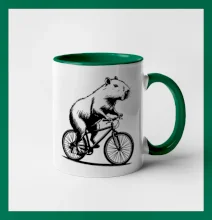 Kapybara na kole černá