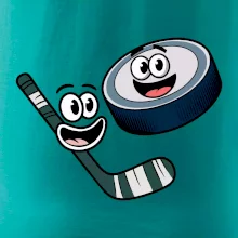 Parové tričko - Puk a hokejka