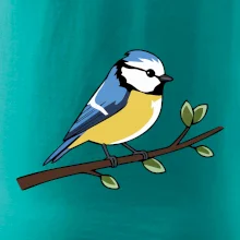 Sýkorka modrinka na vetve