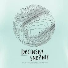 Děčínský Sněžník - vrstevnice v kruhu