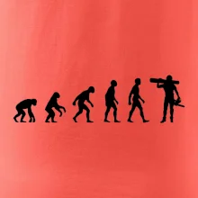 Evolúcia drevorubač - píla a kmeň