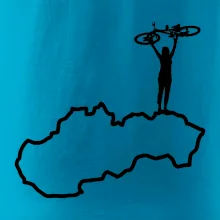 Mapa Slovenska - cyklista