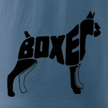 Boxer nápis v tele Boxer nápis v tele