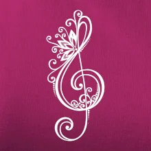 Husľový kľúč kvety