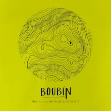 Boubín - vrstevnice v kruhu