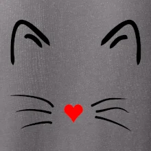 Mačka - srdce namiesto nosa