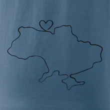 Mapa Ukrajiny - srdce