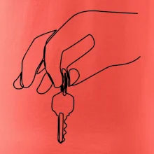 Kľúče a ruka jedným ťahom