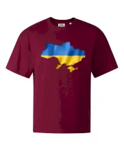 Ukrajina vlajka mapa