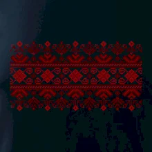 Ukrajinský vzor - červený Ukrajinský vzor - červený