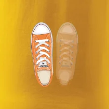 Párové topánky - oranžové