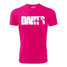 Darts - nápis so šípkarom