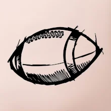 Americký futbal lopta skica