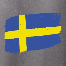 Švédsko vlajka štetkou