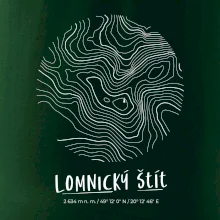 Lomnický štít - vrstevnice v kruhu