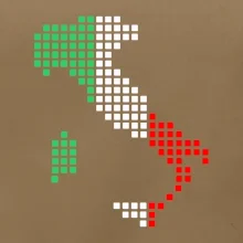 Taliansko obrys vlajka