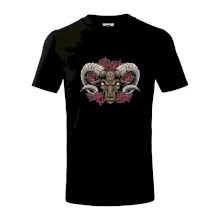 Hlava barana s ružami