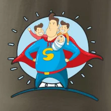 Táta superman - kluk, kluk a dítě