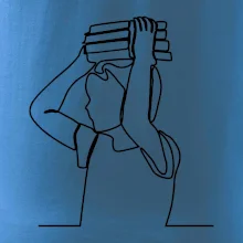 Študent a kniha jedným ťahom Študent a kniha jedným ťahom