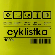 Čiarový kód - cyklistka