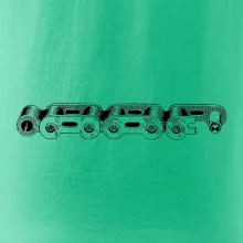 Cyklistická reťaz nákres