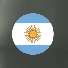 Argentína vlajka guľatá