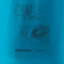 Mikulov - vrstevnice v obdĺžniku