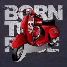 Scooter born to ride red