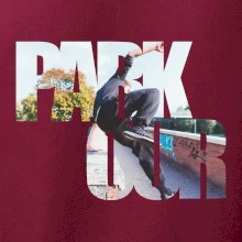 Parkour nápis v meste