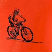 MTB kreslený cyklista