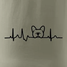 EKG Francúzsky buldoček hlava