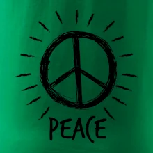 Peace symbol čiernobiely