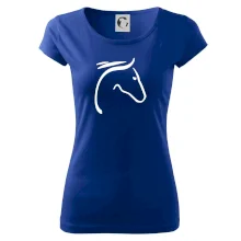 Kôň - hlava silueta