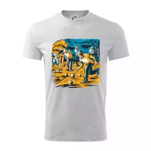 Petanque hra - modro oranžová